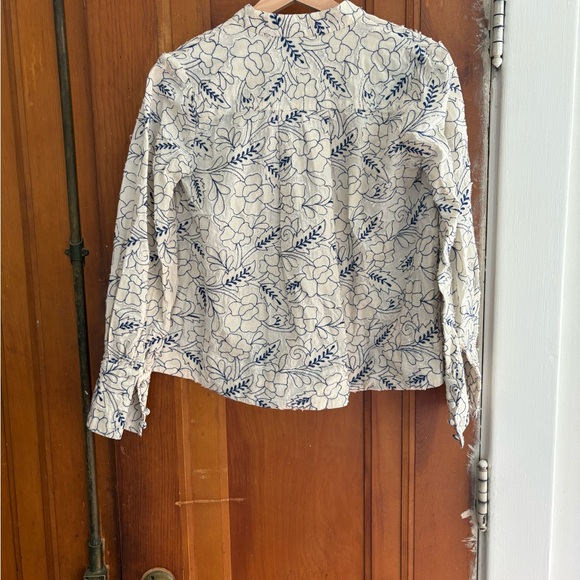 Mille Freya Top - white and blue appliqué - Picture 3 of 5